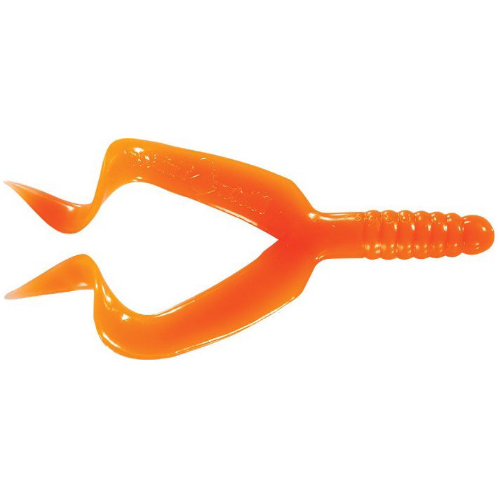 Mister Twister Baits Double Tail Grub Orange / 4"