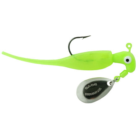 Road Runner 1/16 Crappie Tamer, Chartreuse/Black/Chartreuse