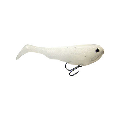 Optimum Baits Baby Line Thru Swimbait 3 1/2" / Pearl White Optimum Baits Baby Line Thru Swimbait 3 1/2" / Pearl White