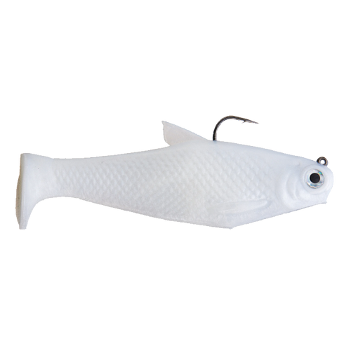 Bull Shad Swimbaits Bacca Burrito Swimbait Pearl White / 6" Bull Shad Swimbaits Bacca Burrito Swimbait Pearl White / 6"