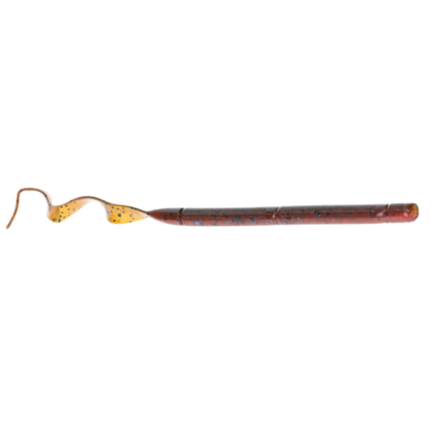 Strike King Bull Worm - 10in Plum Apple