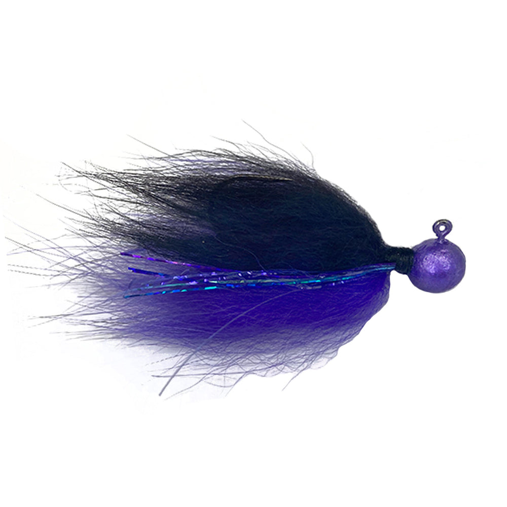 Rabid Baits Hair Jig 1/8 oz / Purple Black