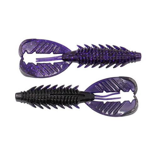 Xzone Lures Adrenaline Craw Jr. 3.5" Purple Shadow / 3 1/2"