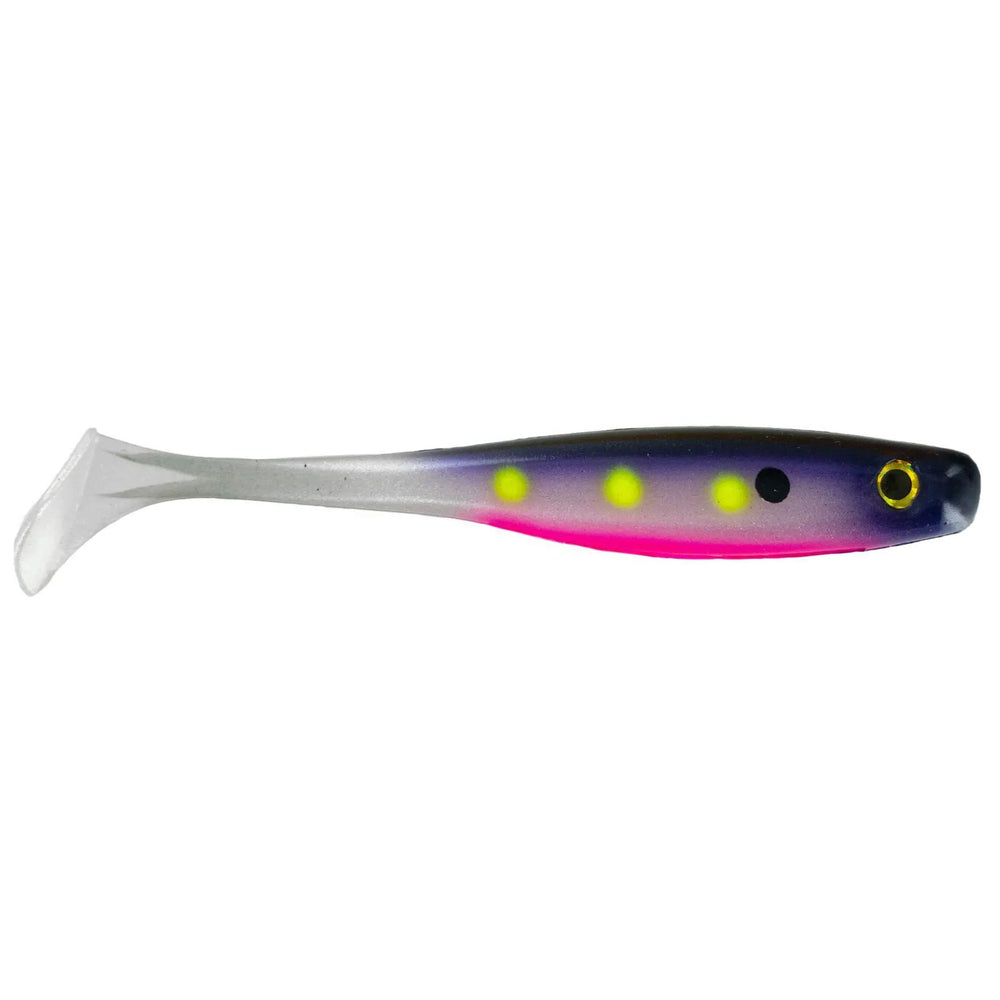 Big Bite Baits Suicide Shad 3 1/2" / Purple Spotlight