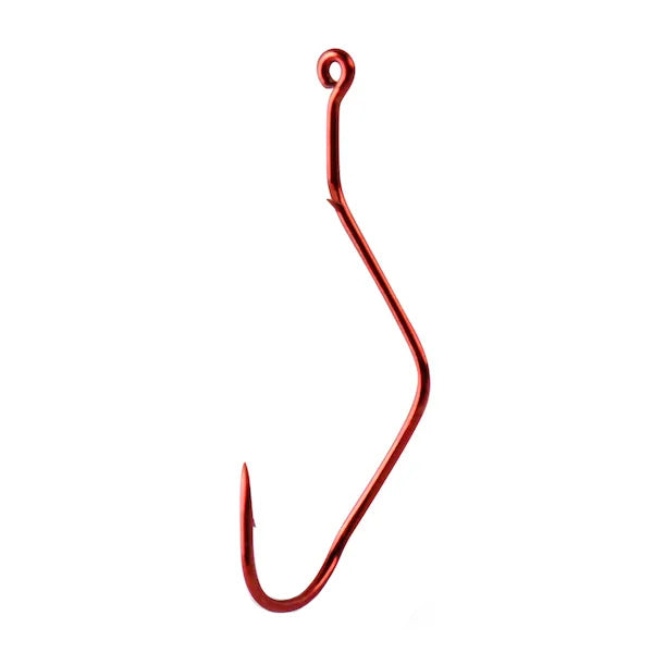 Mustad Slow Death Aberdeen Hook #2 / Red / 10 Pack