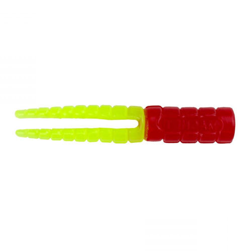 Crappie Magnet Split Tail Grub Red/Chartreuse / 1 3/4" Crappie Magnet Split Tail Grub Red/Chartreuse / 1 3/4"