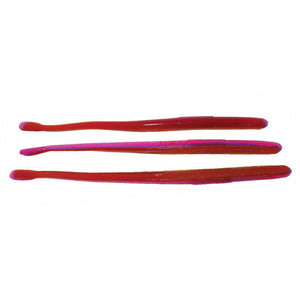 6'' Straight Tail Worm Red Crawler / 6"