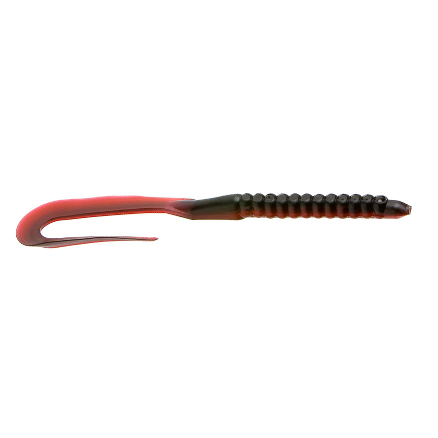Zoom U-Tale Worm - EOL Red Shad / 6 3/4"