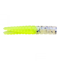 Crappie Magnet Split Tail Grub ShoNuff/Chartreuse / 1 3/4"