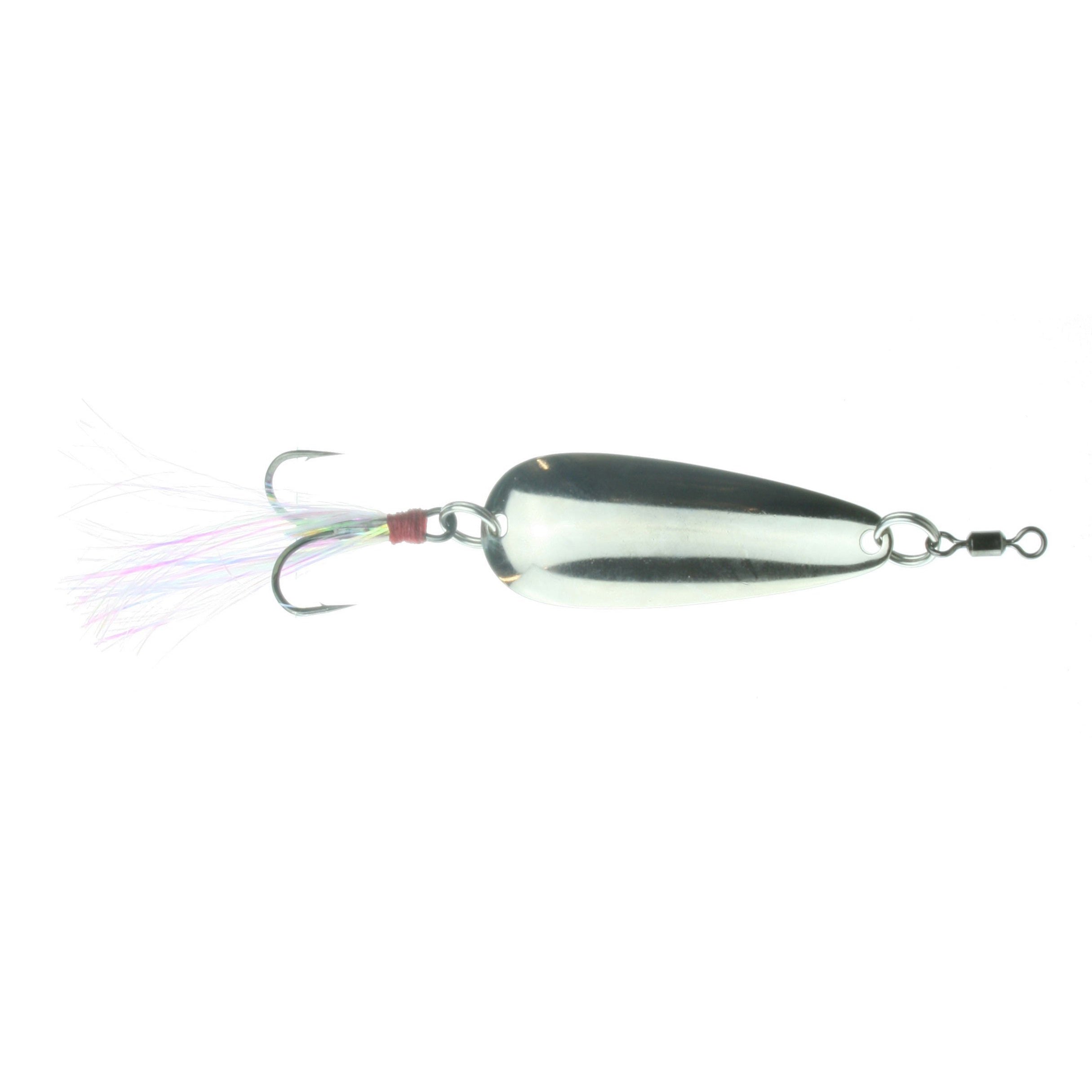 Nichols Lures Mojo Flutter Spoon - 1/2oz - Silver Chrome