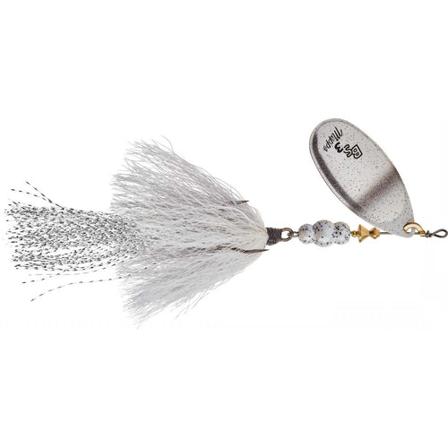 Mepps Bronze Slammer In-Line Spinner 1/2 oz / Silver Blade/Pearl Shad Tail Mepps Bronze Slammer In-Line Spinner 1/2 oz / Silver Blade/Pearl Shad Tail