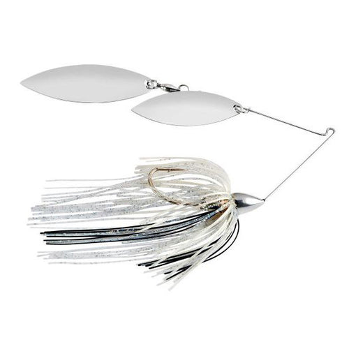 War Eagle Tandem Willow Gold Frame Spinnerbait 3/8oz Hot White Chartreuse