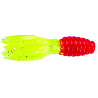 Strike King Mr. Crappie Thunder Tube Bait Red & Chartreuse Sparkle / 1 3/4"