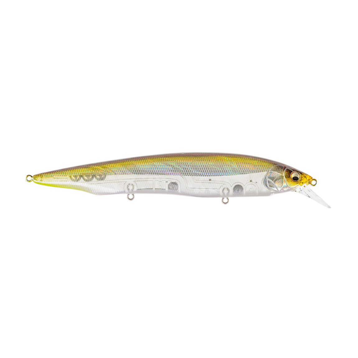 Megabass Kanata+1 Jerkbait DD Silver Shad - American Legacy