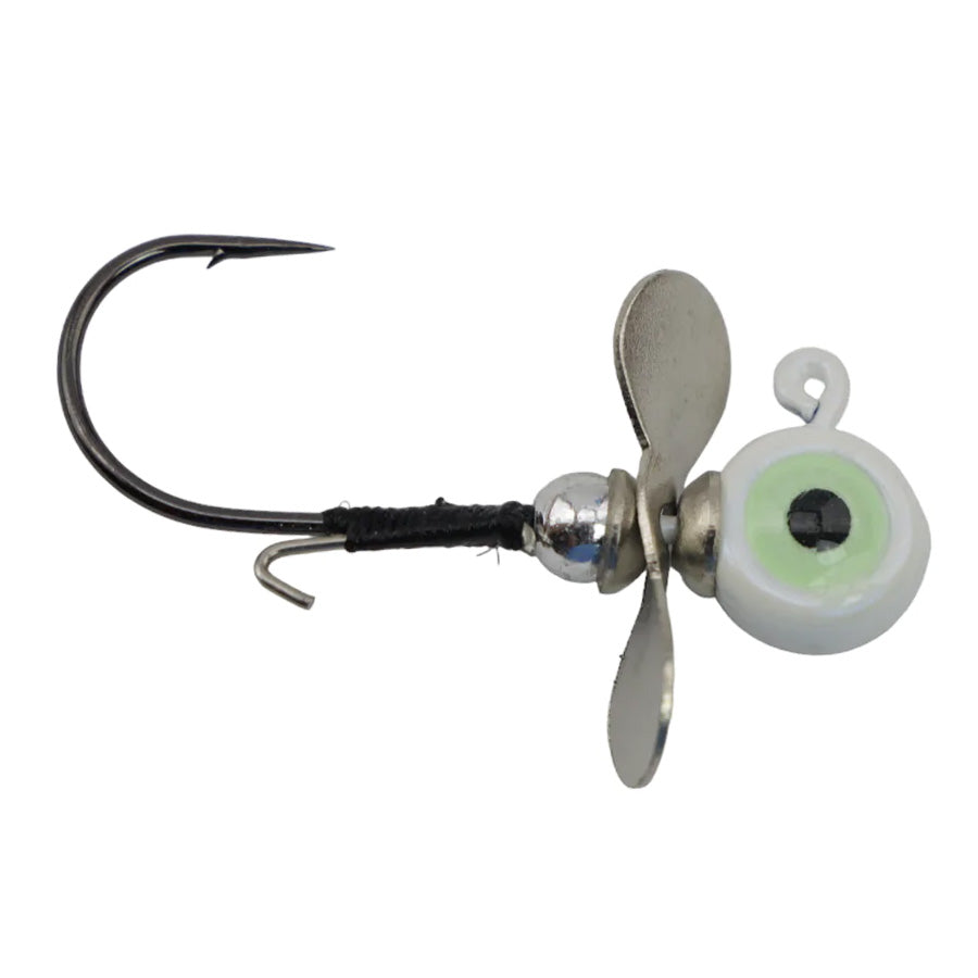 Jenko Big T Whirly Bird Jig Head 1/4 oz / White