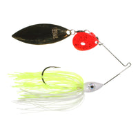 Nichols Lures Pulsator Kicker Spinnerbait 3/8 oz / White/Chartreuse Red