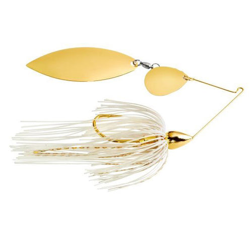 War Eagle Gold Tandem Spinnerbait White Gold War Eagle Gold Tandem Spinnerbait White Gold