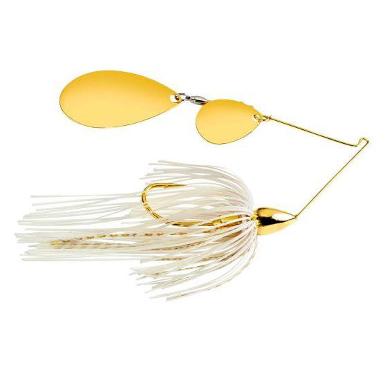 War Eagle Gold Tandem Indiana Spinnerbait White Gold / 1/2 oz