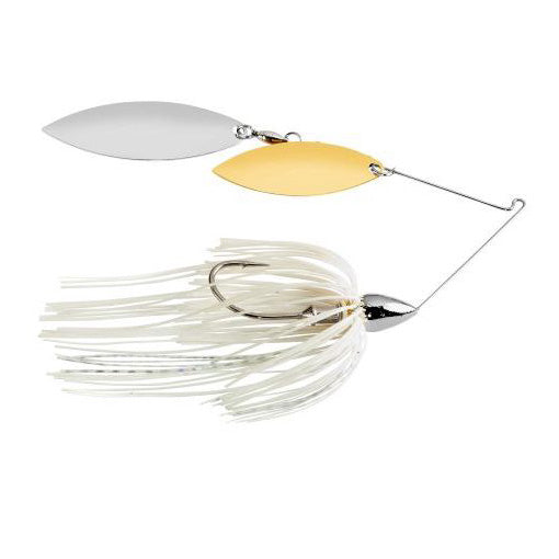 War Eagle Nickel Double Willow Spinnerbait 3/8 oz / White Silver