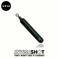 WOO! Tungsten Invisashot Cylinder Drop Shot Weight - Closed Eye 3/8 oz