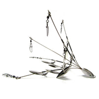 Hog Farmer Bait Company 5 Wire Umbrella Rigs 8 Silver Blades / 3/4 oz