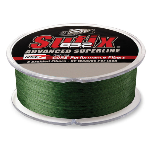 Sufix 832 Advanced Superline Braid - 20lb - Low-Vis Green 