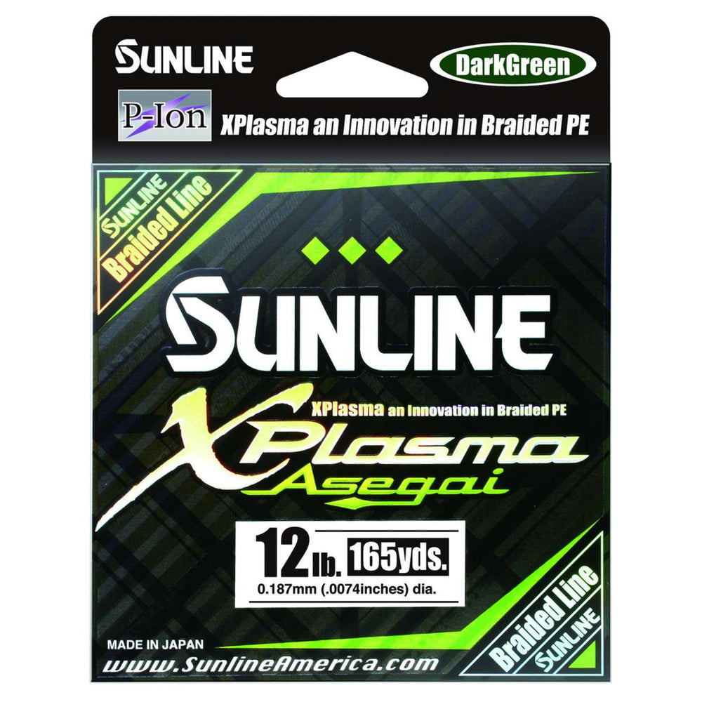 Sunline Xplasma Asegai Braided Line 8lb / Dark Green / 165 Yards