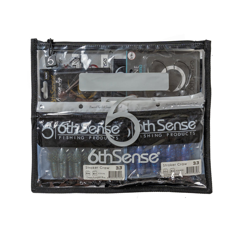 6th Sense BaitZip Bags Black / 13"x11"