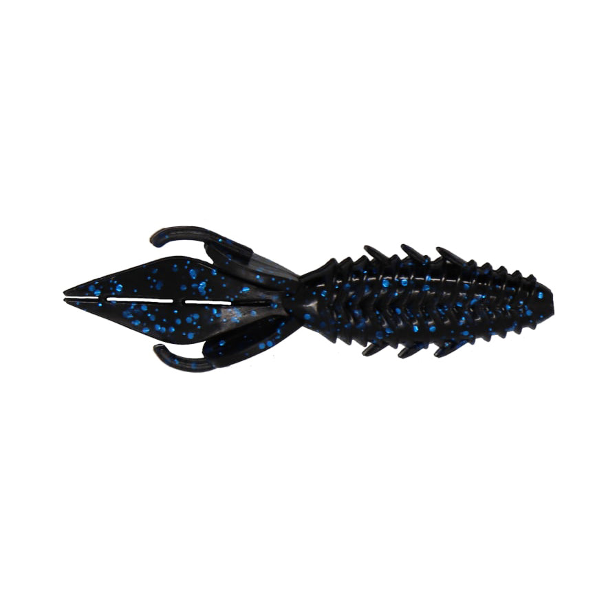 Xzone Lures 3.5" Adrenaline Bug Jr. Black Blue Flake / 3 1/2"