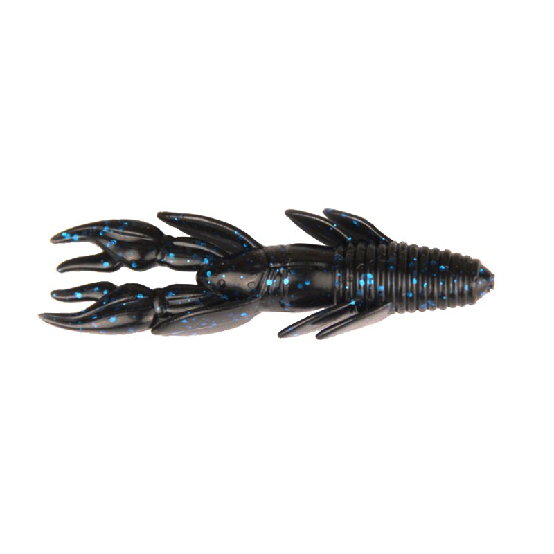 Xzone Lures Punisher Punch Craw 3.5" Black Blue Flake / 3 1/2"