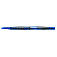 Yum Dinger Worm 5" Black/Blue Swirl / 5"