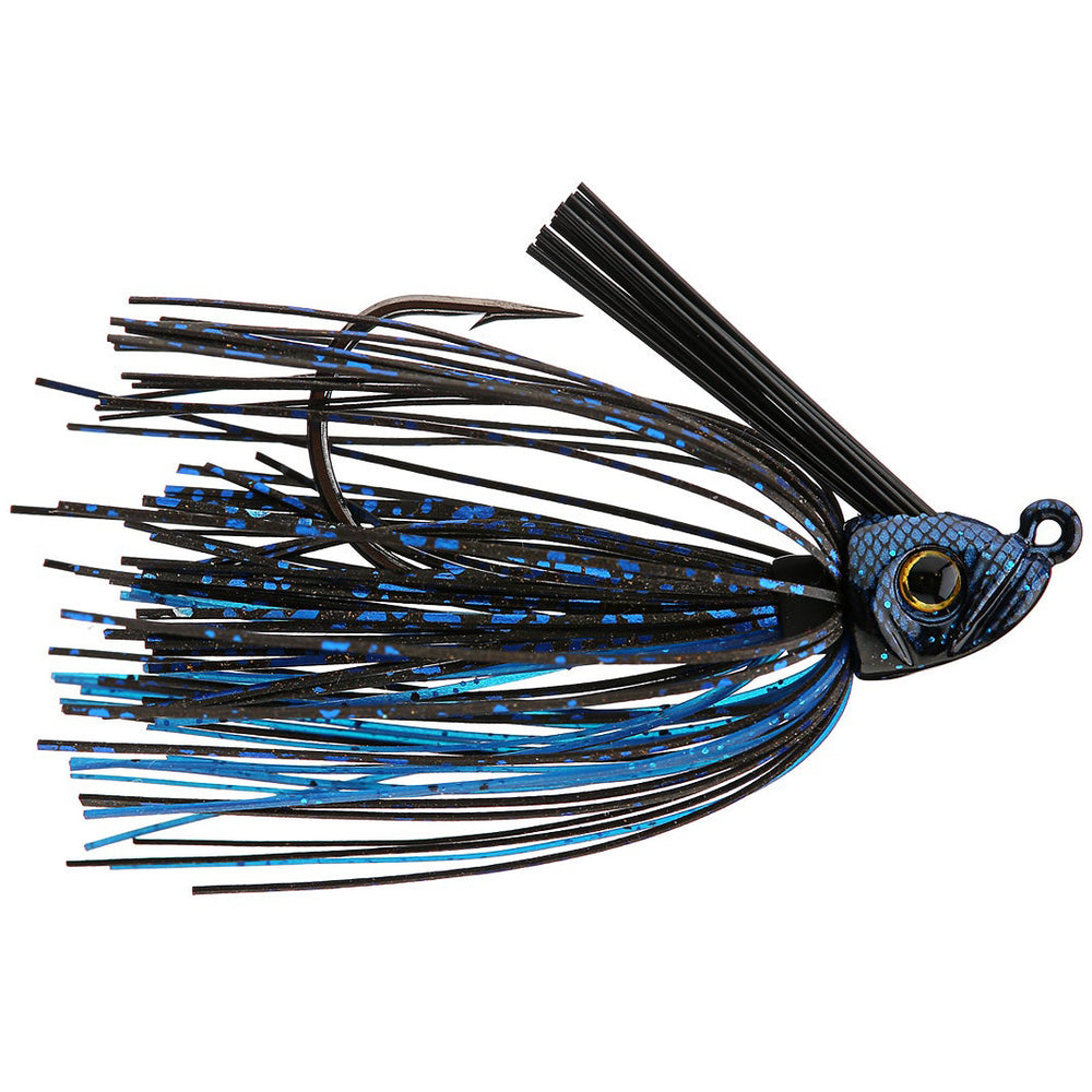 Picasso Lures Swim Jig 1/2 oz / Black/Blue Shower