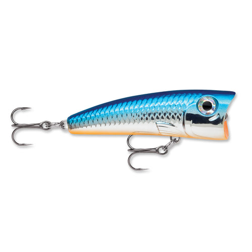 Rapala Ultra Light Pop Topwater Popper Silver Blue / 1 1/8" Rapala Ultra Light Pop Topwater Popper Silver Blue / 1 1/8"