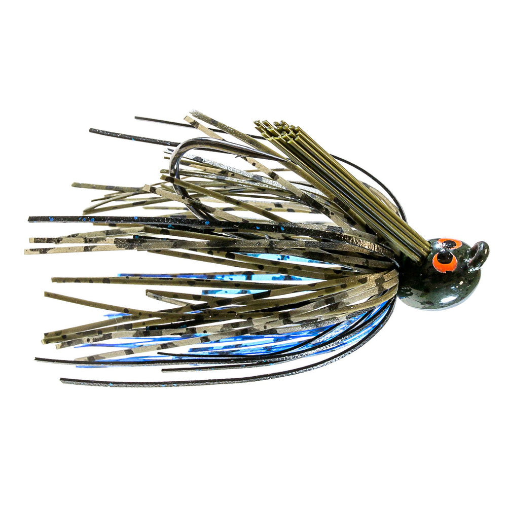 Z-Man CrossEyeZ Power Finesse Jig 1/4 oz / Bruised Green Pumpkin