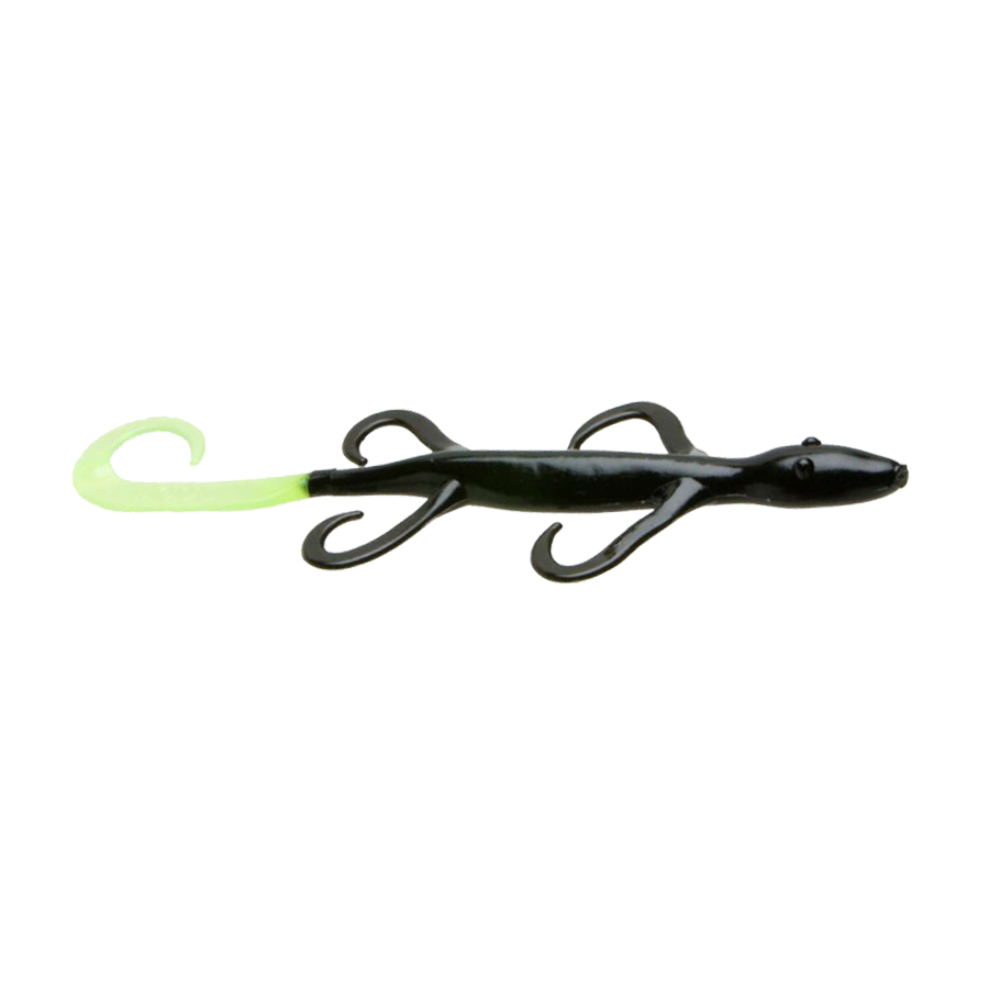Zoom Lizard 6" Black/Chartreuse / 6"