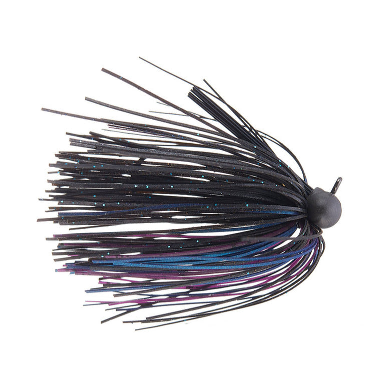 Queen Tackle Tungsten Finesse Peanut Football Jig 3/8 oz / Black Magic Special