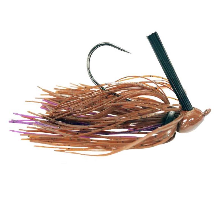 Missile Baits Ikes Head Banger Football Jig 1/2 oz / Brown Purple Passion