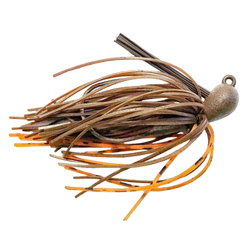 Greenfish Tackle New Square Rubber Jig 1/4 oz / Brown Craw Greenfish Tackle New Square Rubber Jig 1/4 oz / Brown Craw