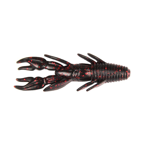 Xzone Lures Punisher Punch Craw 3.5" Black Red Flake / 3 1/2" Xzone Lures Punisher Punch Craw 3.5" Black Red Flake / 3 1/2"