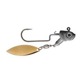 Coolbaits Lures Down Under Weedless Underspin - Gold Blade 3/8 oz / Black Shad Coolbaits Lures Down Under Weedless Underspin - Gold Blade 3/8 oz / Black Shad