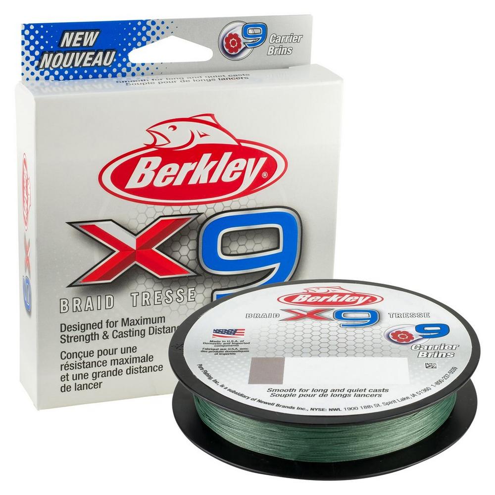 Berkley X9 Braided Line 50lb / Low-Vis Green / 164 Yards