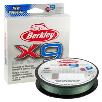 Berkley X9 Braided Line - EOL 15lb / Low-Vis Green / 164 Yards