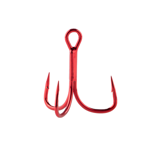 Berkley Fusion19 Medium Shank EWG Treble Hook Red / #6 Berkley Fusion19 Medium Shank EWG Treble Hook Red / #6