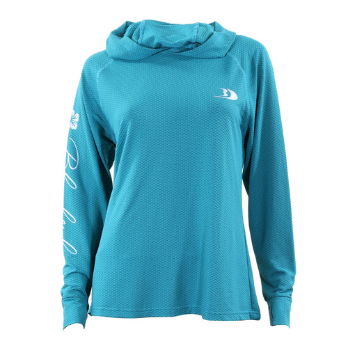 Blackfish Women's CoolCharge Angler UPF Hoodie Small / Teal Blackfish Women's CoolCharge Angler UPF Hoodie Small / Teal