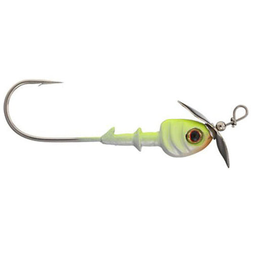 Greenfish Tackle Shin Spin Jighead 1/4 oz / Chartreuse Greenfish Tackle Shin Spin Jighead 1/4 oz / Chartreuse