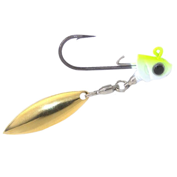 Coolbaits Lures Down Under Underspin - Gold Blade 1/8 oz / Chartreuse Shad