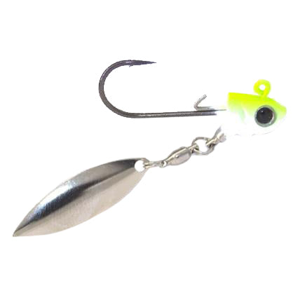 Coolbaits Lures Down Under Underspin - Silver Blade 1/8 oz / Chartreuse Shad Coolbaits Lures Down Under Underspin - Silver Blade 1/8 oz / Chartreuse Shad