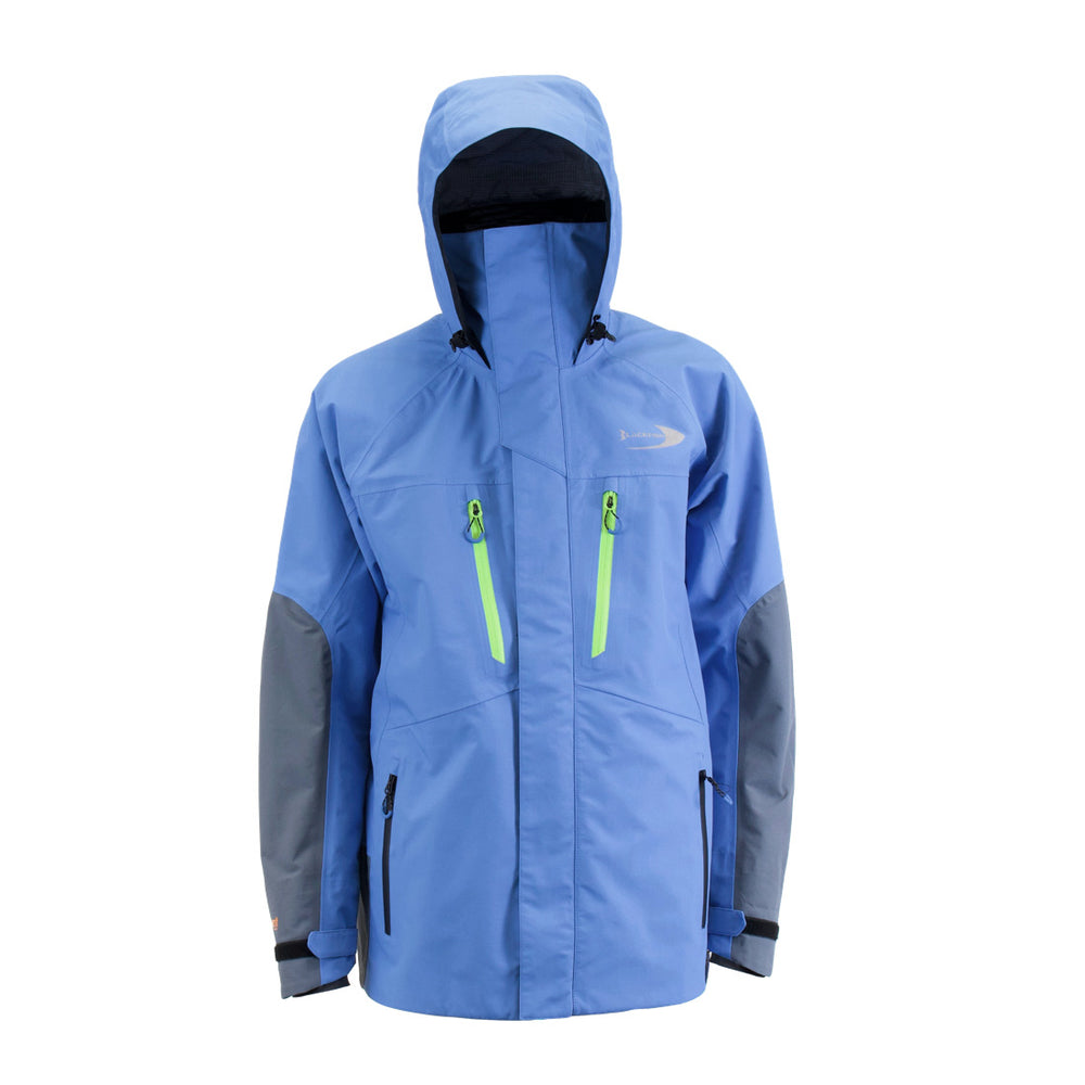 Blackfish Endure Rain Parka Small / Blue/Charcoal/Yellow