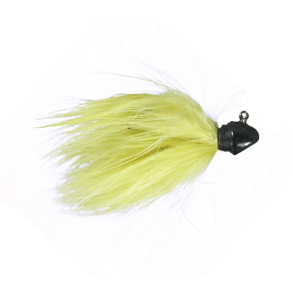 Outkast Tackle Feider Fly Marabou Jig 1/8 oz / Damsel Green