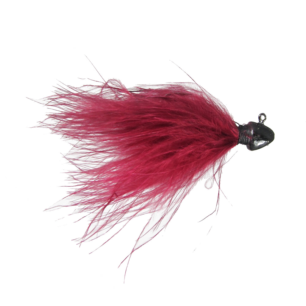 Outkast Tackle Feider Fly Marabou Jig 3/32 oz / Wine